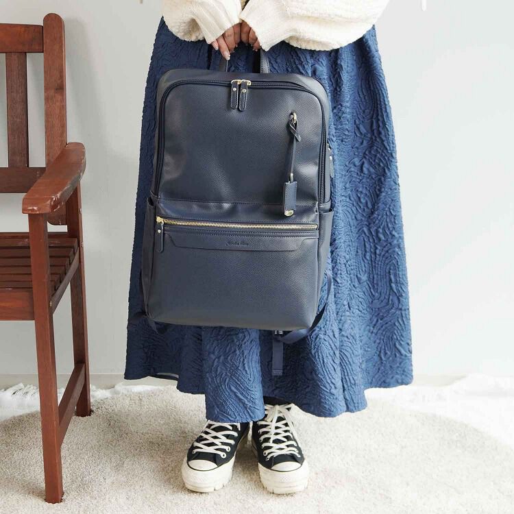 Jewelna Rose「ジュエルナローズ リモハピ2 リュックサック 合皮 B4 PC収納 通勤 リモートワーク 15.6インチ 10965」|リュック|
