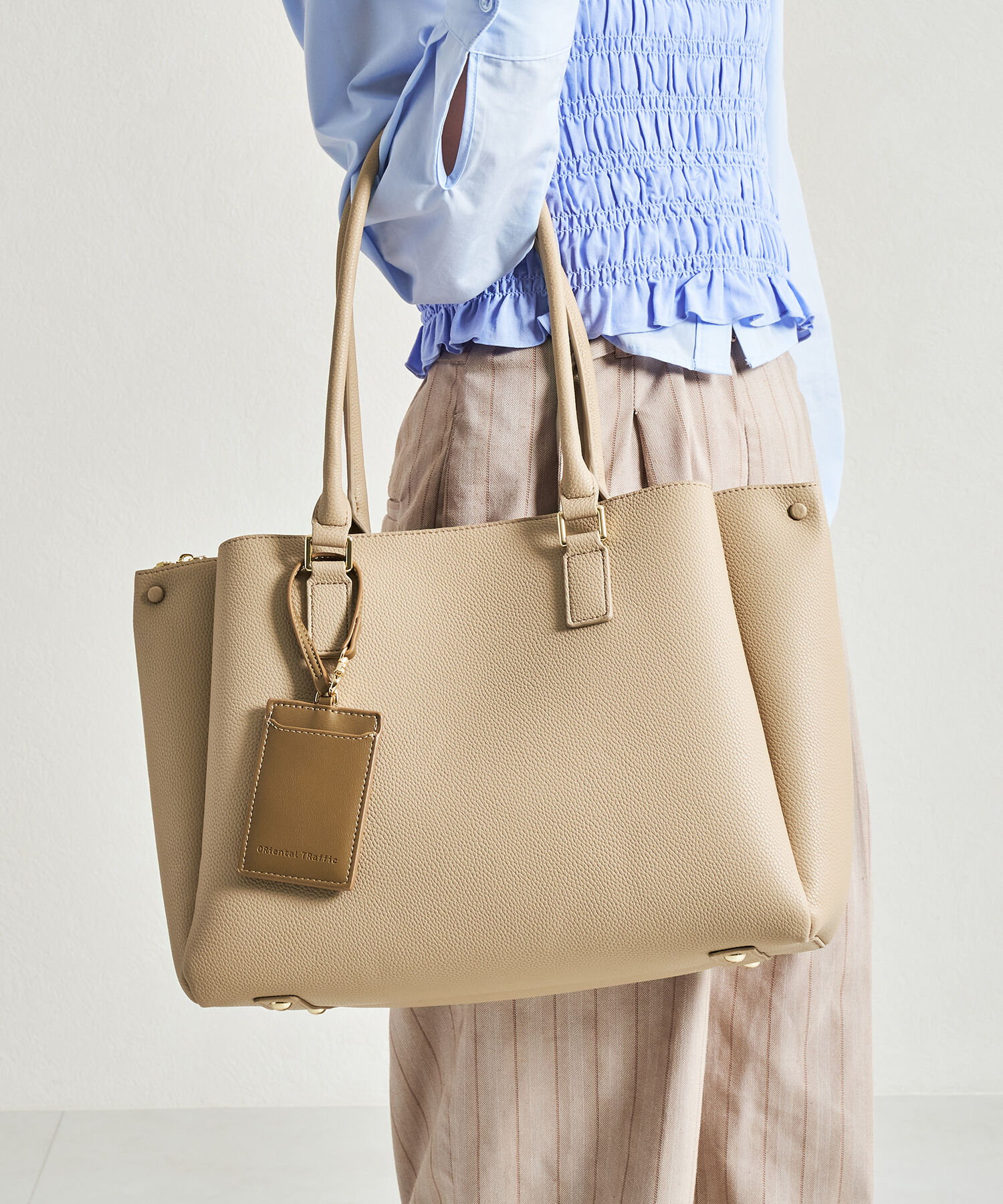 ORiental TRaffic「【BAG】A4 横長 トートバッグ /BA-220 通勤 通学 オフィスカジュアル 人気 トレンド 売れてる」|トートバッグ|