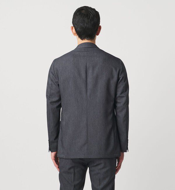 UNITED ARROWS「デニムライク シングル ２ボタン テーラード ジャケット UA COZY　ウォッシャブル　ヨコストレッチ　防しわ」|テーラードジャケット|