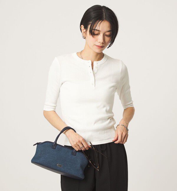UNITED ARROWS green label relaxing「＜Robert P. Miller＞ヘンリーネック 5分袖 プルオーバー カットソー」|Tシャツ・カットソー|
