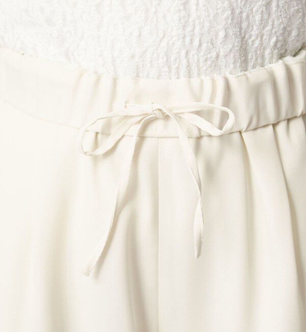 UNITED ARROWS green label relaxing「【WEB限定】＜at ease＞ドロスト ワイド パンツ オフホワイト」|その他|