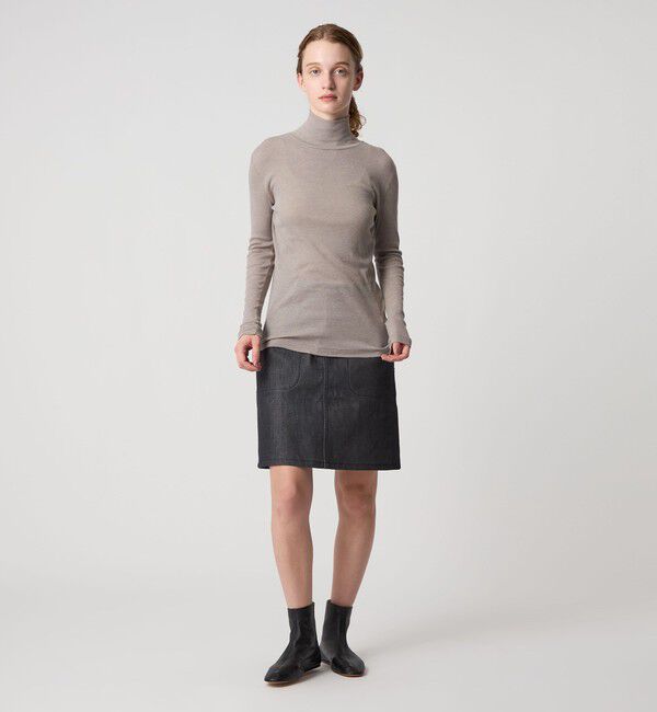 STEVEN ALAN「＜Steven Alan＞コットン シルク リブ タートルネック プルオーバー」|Tシャツ・カットソー|