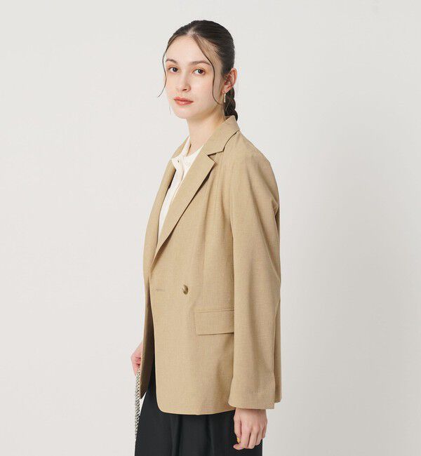BEAUTY&YOUTH UNITED ARROWS「ポリエステル ダブルジャケット 吸水速乾 防シワ ウォッシャブル」|テーラードジャケット|
