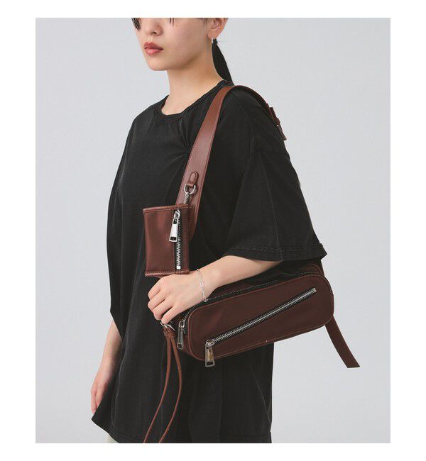 Ray BEAMS 「ワイド ショルダー バッグ」|ショルダー・メッセンジャー|BROWN