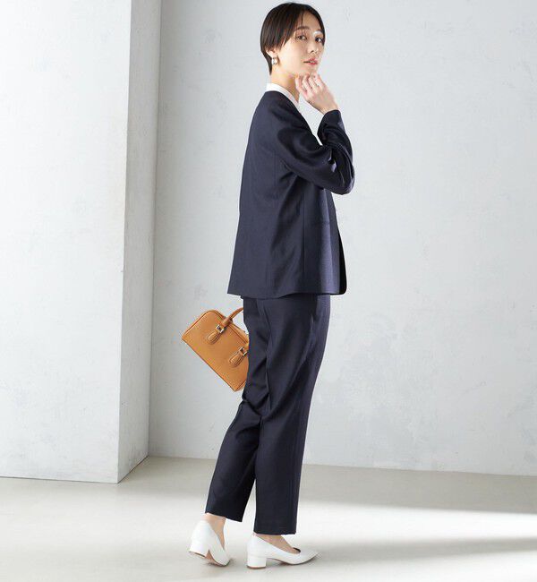 SHIPS for women「〈接触冷感/手洗い可能〉トリアセテート混 ノーラペル ジャケット（セットアップ対応）◇」|その他|