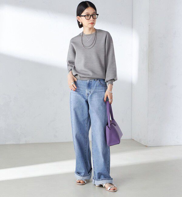 SHIPS for women「〈手洗い可能〉スムース ニット ガゼット プルオーバー」|ニット・セーター|