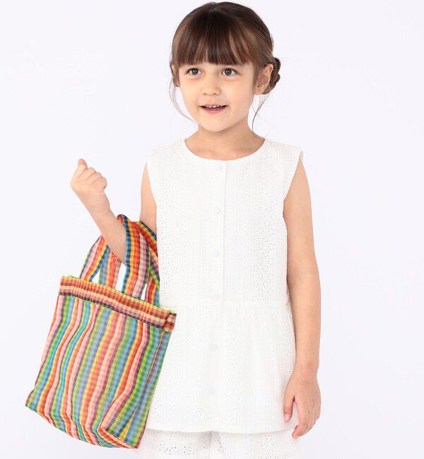 SHIPS KIDS「Diminutivo:メッシュ メルカード ストライプ ギンガム トートバッグ」|トートバッグ|