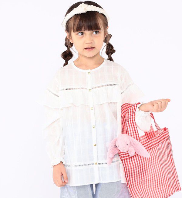 SHIPS KIDS「Diminutivo:メッシュ メルカード ギンガム トートバッグ」|トートバッグ|
