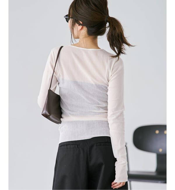 Plage「《追加》Mesh Sheer ロンT 6」|Tシャツ・カットソー|