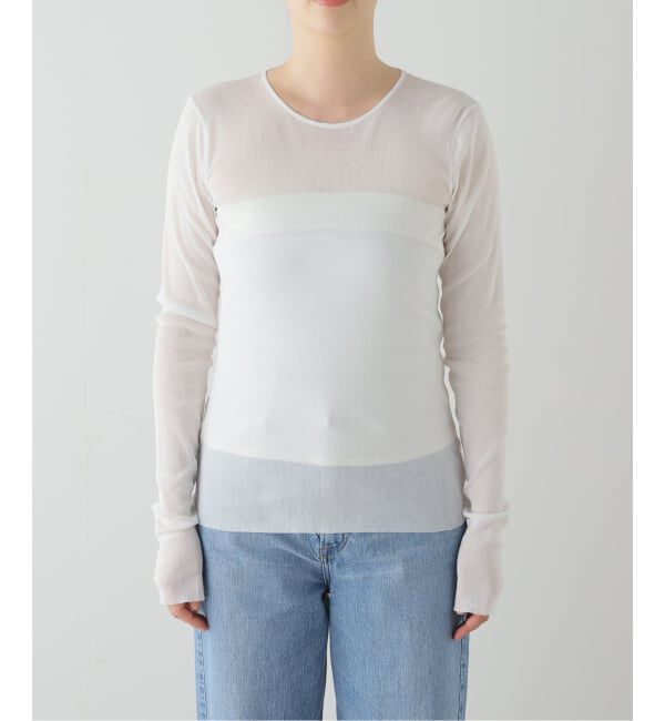 Plage「《追加》Mesh Sheer ロンT 6」|Tシャツ・カットソー|