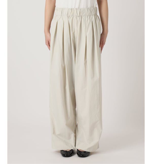 SLOBE IENA「《WEB限定/追加》撥水タフタタックギャザーイージーパンツ」|その他|