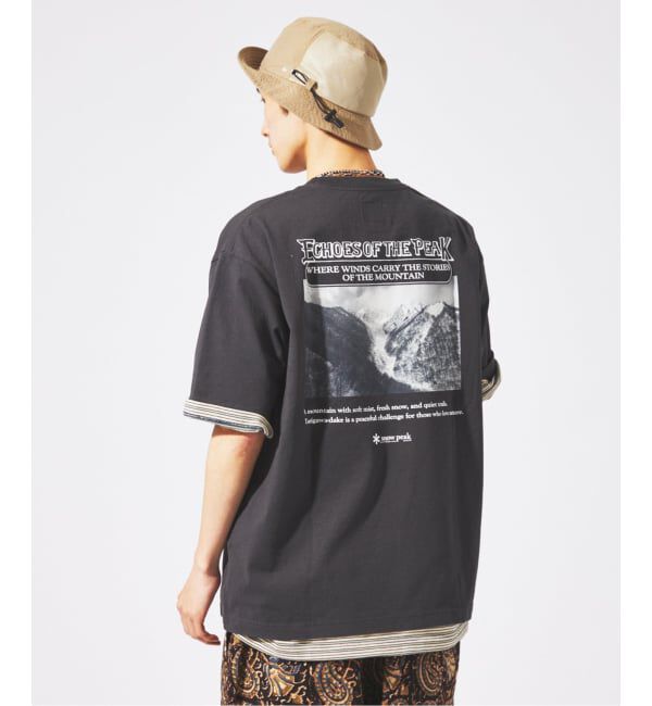JOURNAL STANDARD「snow peak / スノーピーク 別注  谷川岳 プリント Tシャツ」|Tシャツ・カットソー|