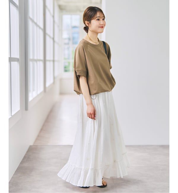 Spick and Span「《一部店舗+WEB限定》ドットエンブロイダリースカート」|スカート|