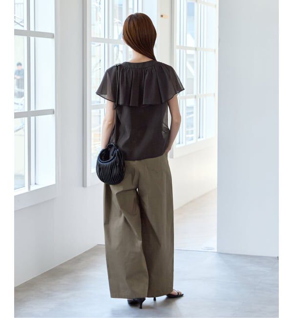 U by SPICK&SPAN「ルーズタックチノパンツ」|チノ|