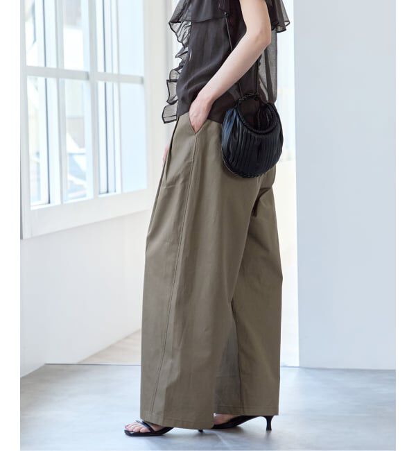 U by SPICK&SPAN「ルーズタックチノパンツ」|チノ|