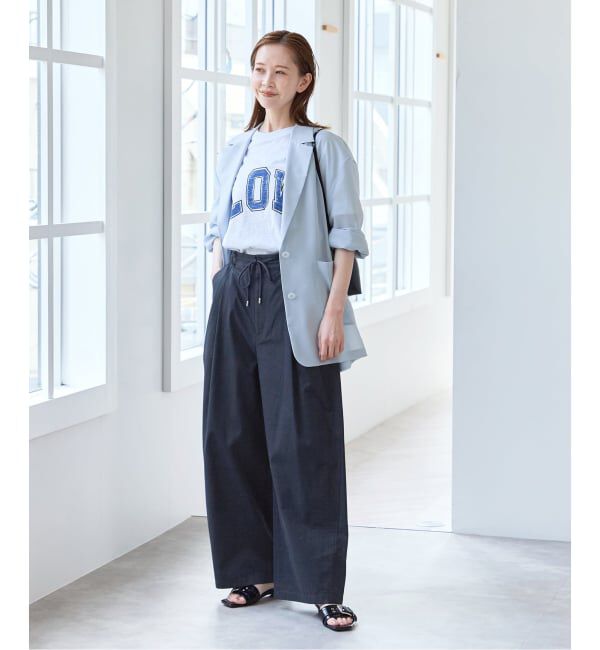 U by SPICK&SPAN「ルーズタックチノパンツ」|チノ|