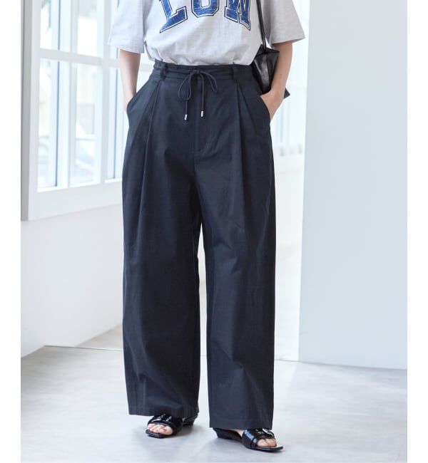 U by SPICK&SPAN「ルーズタックチノパンツ」|チノ|