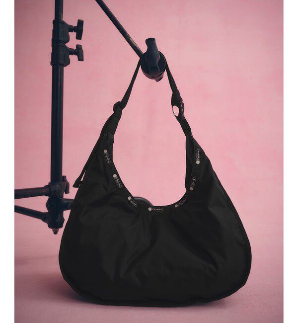 ADAM ET ROPE'「【LeSportsac for ADAM ET ROPE'】LARGE SPORTSAC LT (SOLID)」|ショルダー・メッセンジャー|ブラック(01)