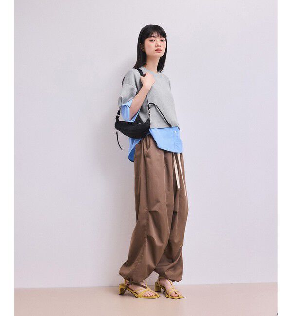ADAM ET ROPE'「【WEB限定】シャツコンビニットプルオーバー」|シャツ・ブラウス|