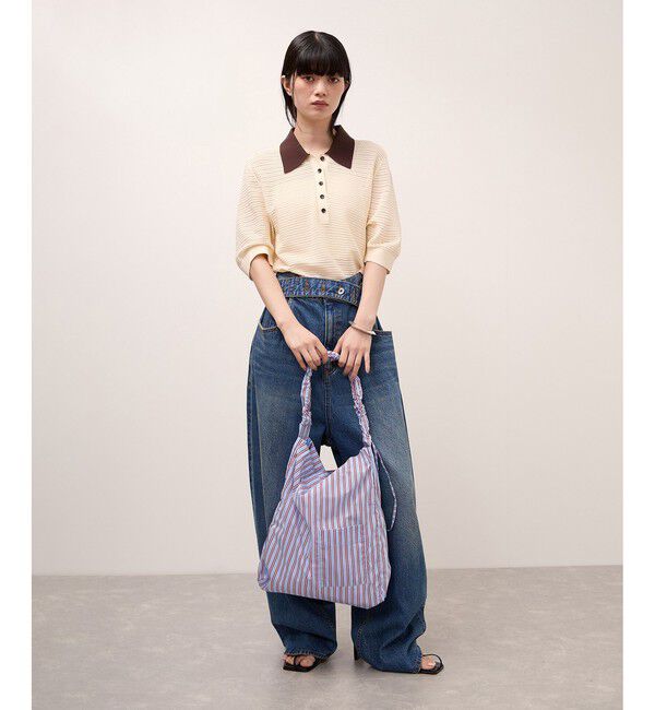 ADAM ET ROPE'「【WEB限定】・【定番】ギャザー2WAYミドルショルダーバッグ」|ショルダー・メッセンジャー|