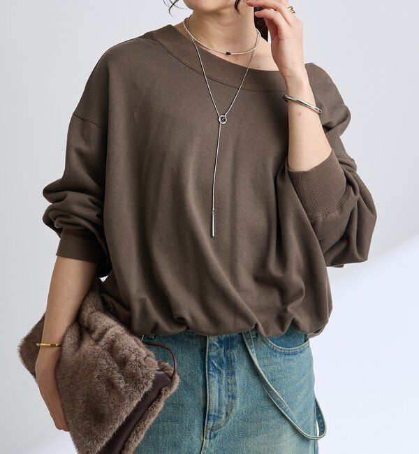  「【秋カラー登場】2wayスウェット」|Tシャツ・カットソー|