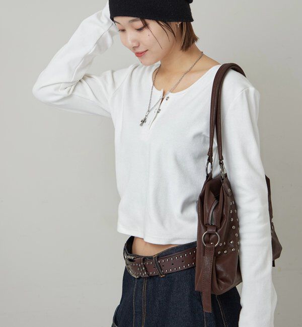  「リングドットL/Sトップス」|Tシャツ・カットソー|