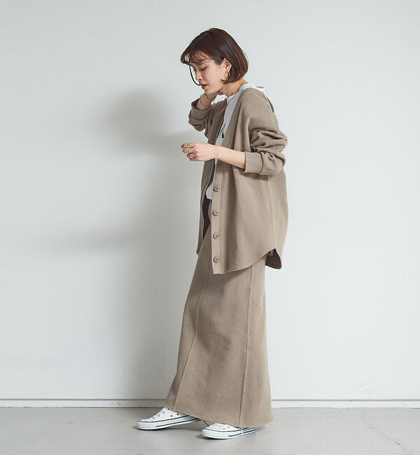 Rouge vif「【セットアップ対応】2WAYワッフルカーデ」|カーディガン|