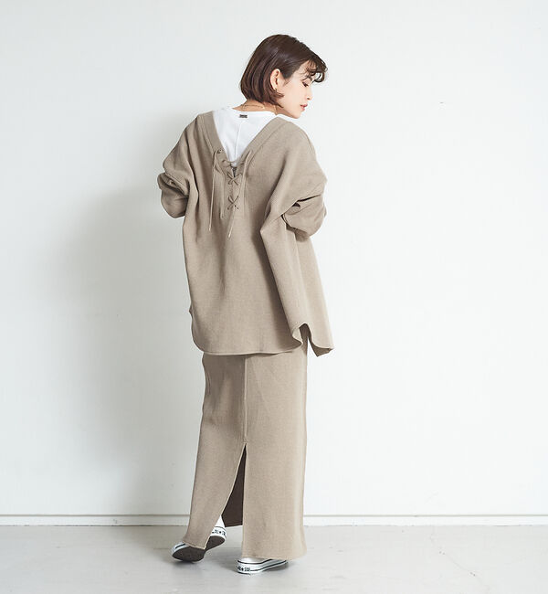 Rouge vif「【セットアップ対応】2WAYワッフルカーデ」|カーディガン|