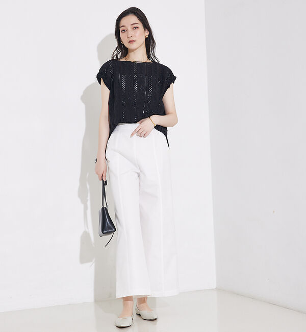 qualite「撥水ツイルワイドパンツ」|その他|