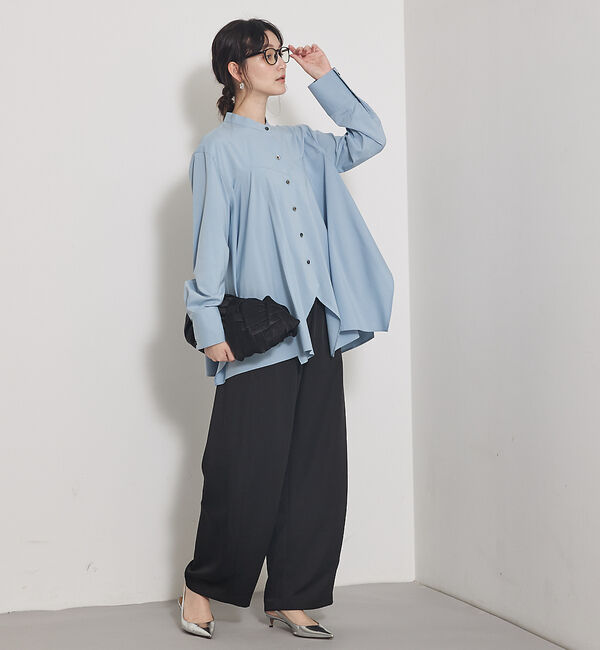 qualite「【一枚でもレイヤードでも決まる】ランダムヘムシャツ」|シャツ・ブラウス|
