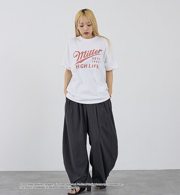 NOMINE「【GOOD ROCK SPEED】Miller ヴィンテージ風 ロゴ Tシャツ」|Tシャツ・カットソー|