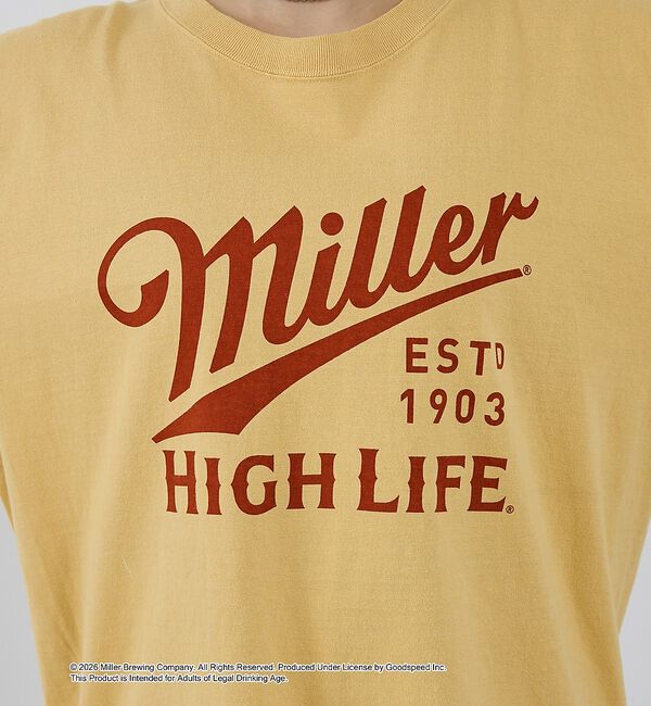 NOMINE「【GOOD ROCK SPEED】Miller ヴィンテージ風 ロゴ Tシャツ」|Tシャツ・カットソー|