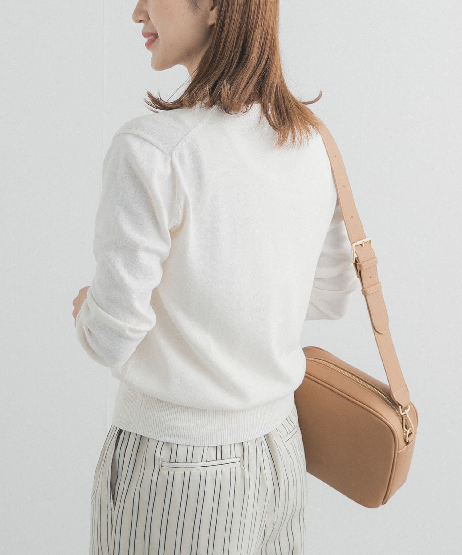 URBAN RESEARCH DOORS「オーガニックコットンクルーネックカーディガン」|カーディガン|