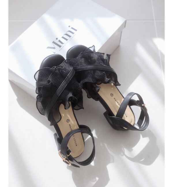  「シアーフリルサンダル」|サンダル|