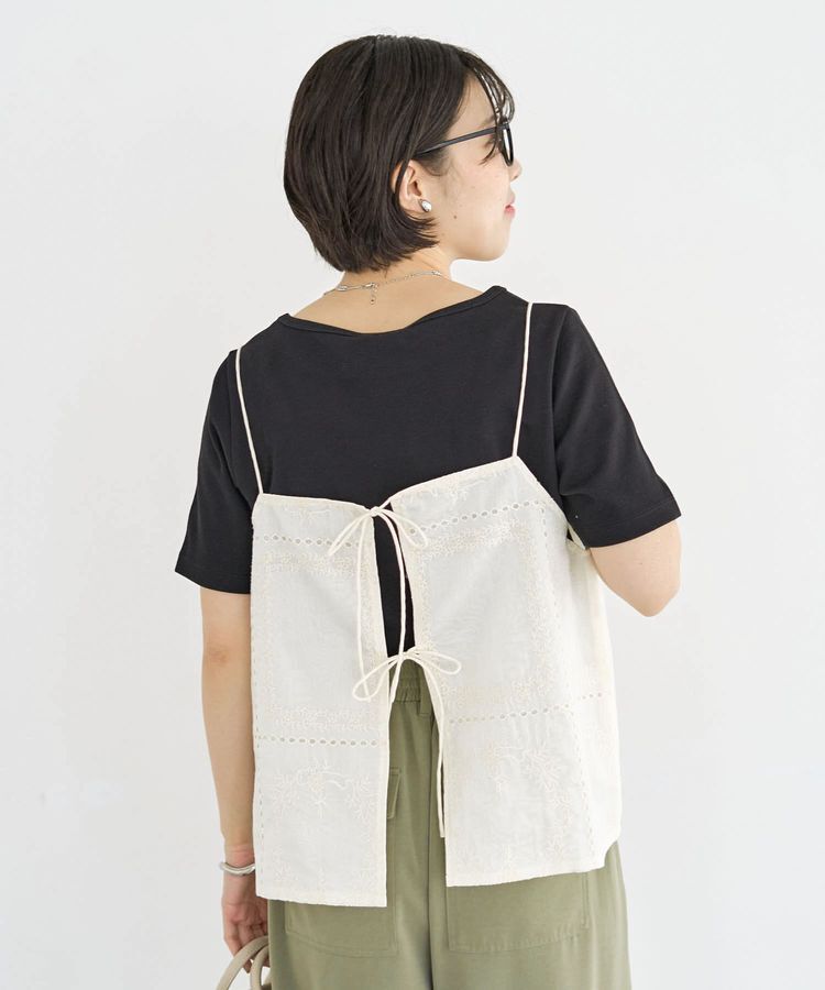 Green Parks「前後2WAYレース刺繍ビスチェ」|ベスト・ジレ|