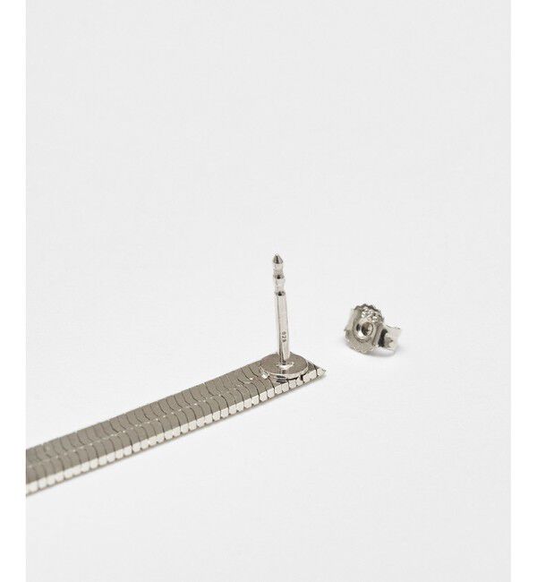 allureville「【Saskia Diez(サスキアディッツ)】 FLUID EARRINGS SHORT SILVER」|ピアス|