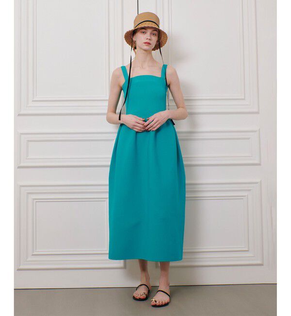 LOULOU WILLOUGHBY「【LOULOU WILLOUGHBY】ニットコクーンキャミワンピース」|ワンピース|ブルーグリーン