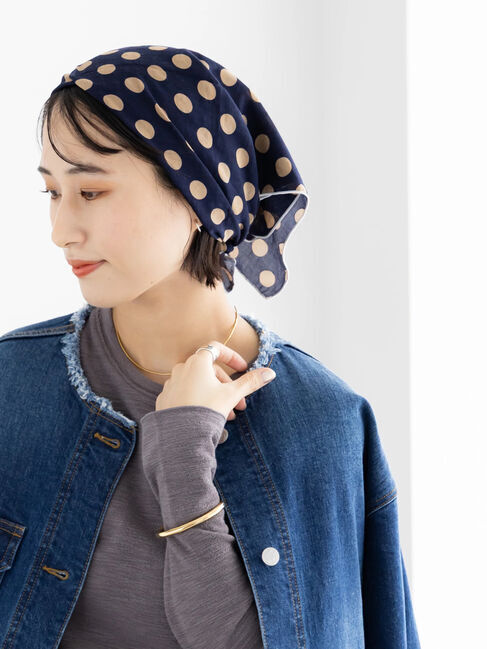 Te chichi「ドット柄コットンスカーフ」|その他|