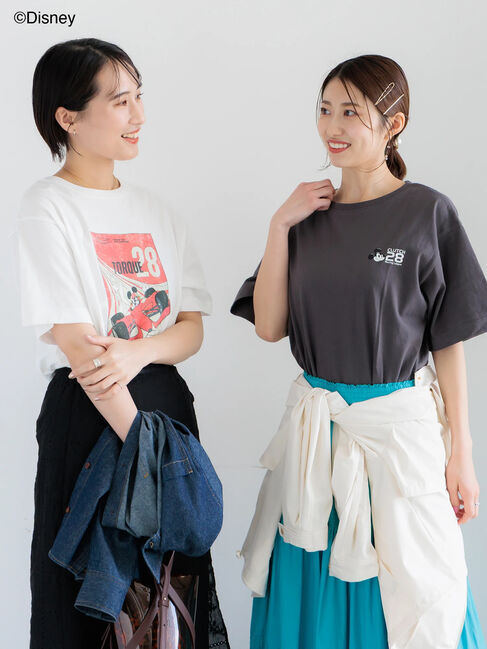 Te chichi「【Disney】MICKEY/フロントプリントTシャツ」|Tシャツ・カットソー|