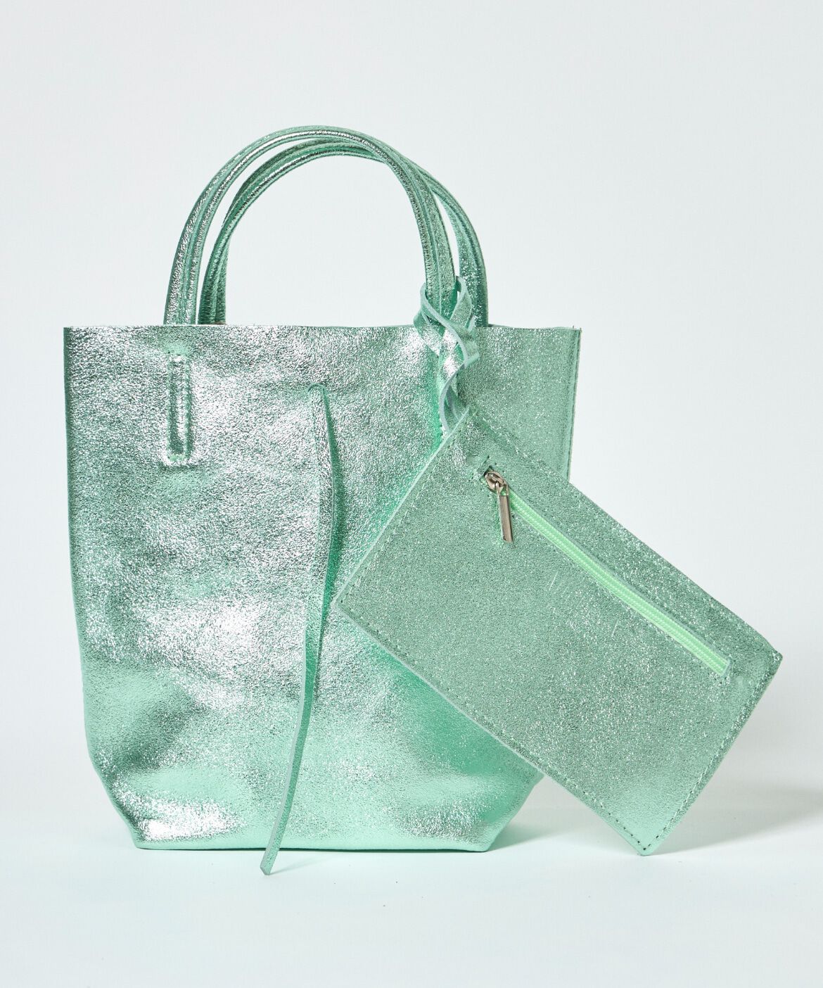FAVORITE SUKINAMONO「メタリックミニトートバッグ《MILLELA FIRENZE》」|トートバッグ|グリーン