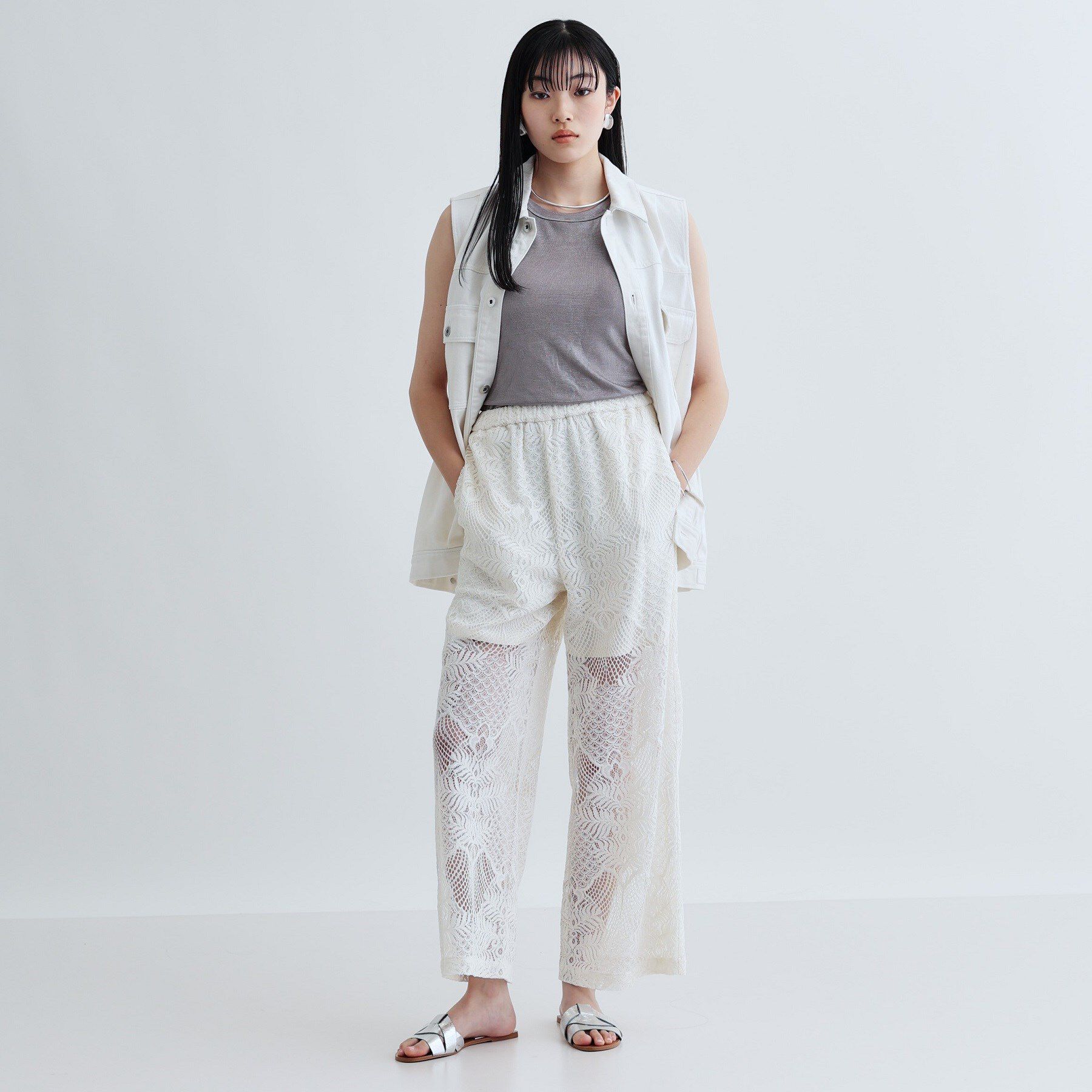 GALLEST「ラップスカート付きレースパンツ」|その他|