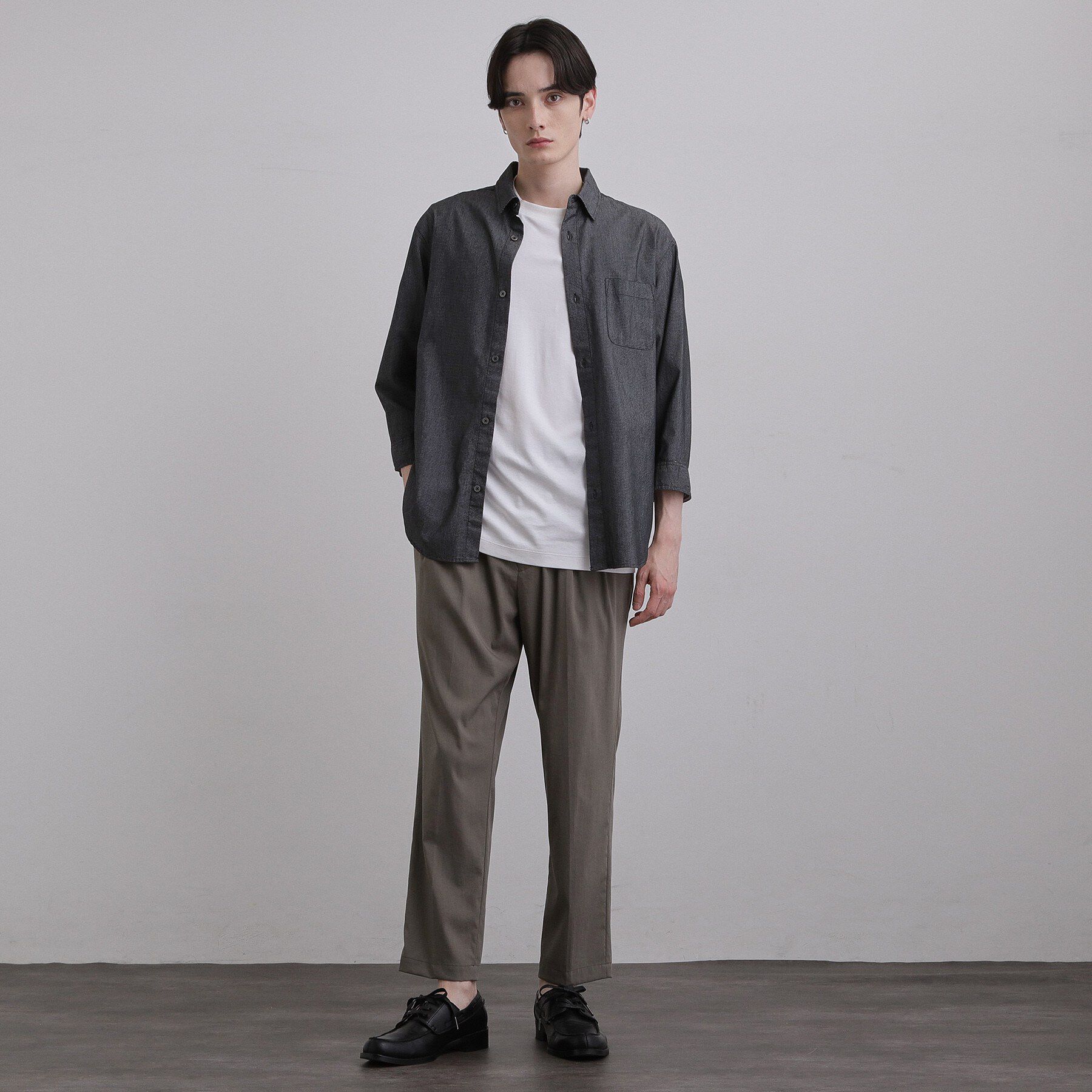 tk.TAKEO KIKUCHI「COOLMAX（R）7分袖シャツ」|シャツ・ブラウス|