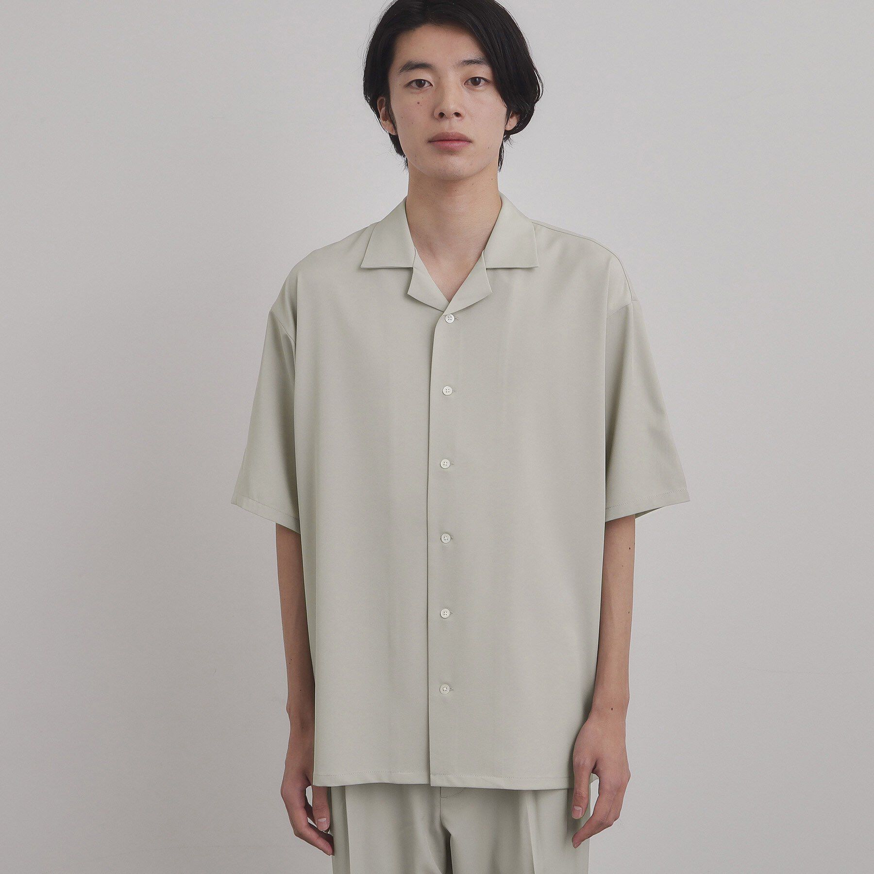 tk.TAKEO KIKUCHI「【上下2点セットアップ】トロミシャツセットアップ／接触冷感／ストレッチ／洗える」|シャツ・ブラウス|