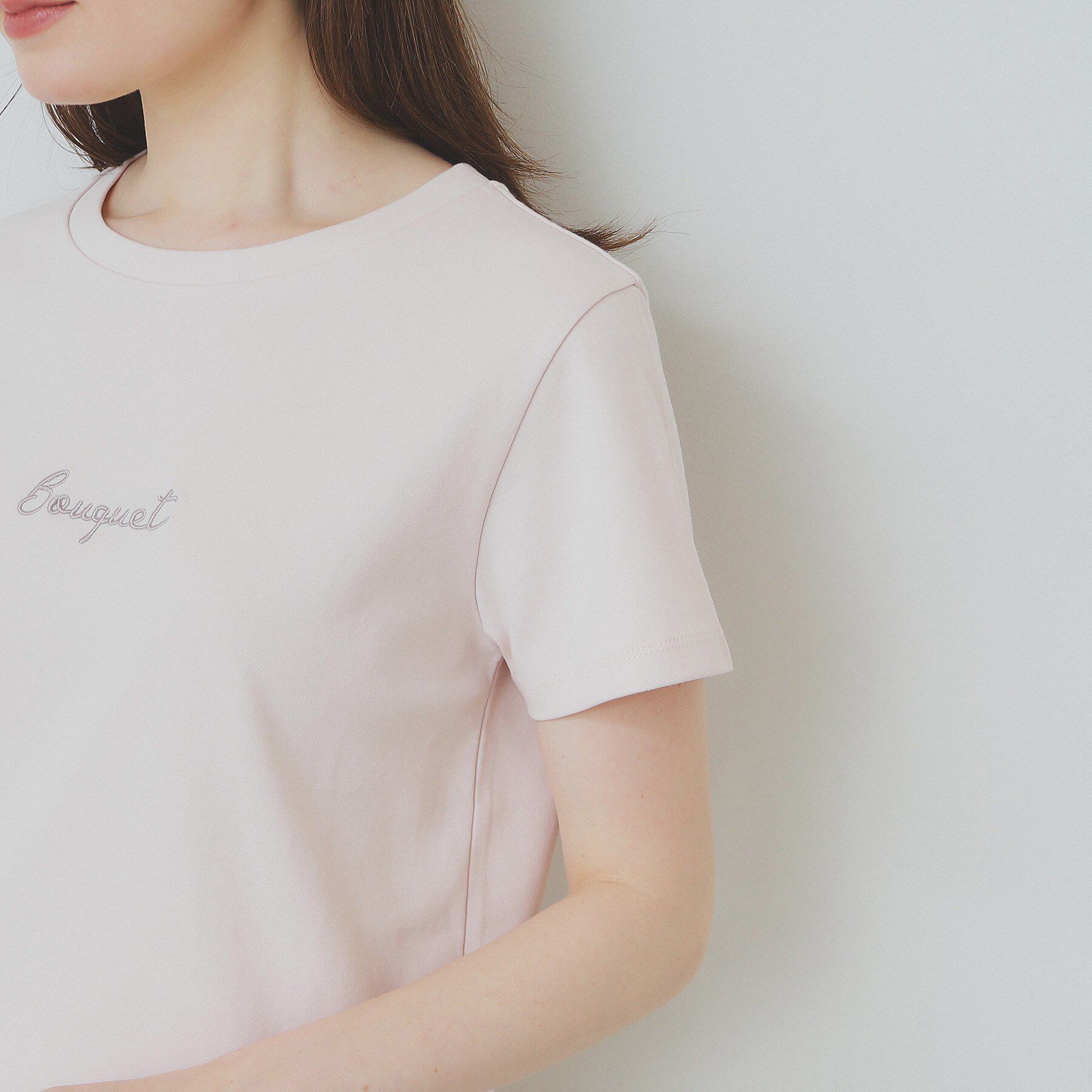 index「ワンポイントロゴ刺繍Tシャツ【UV／接触冷感／洗濯機洗い可】」|Tシャツ・カットソー|