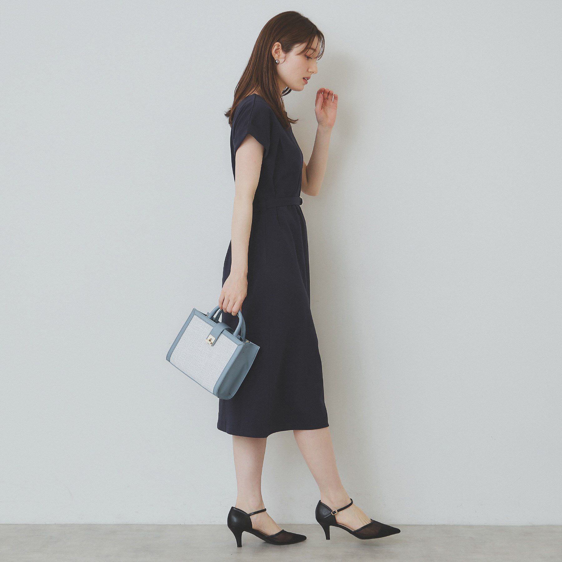 index「《5色展開／XS-3Lサイズ》Iラインシルエットワンピース【UV／接触冷感／洗濯機洗い可】」|ワンピース|