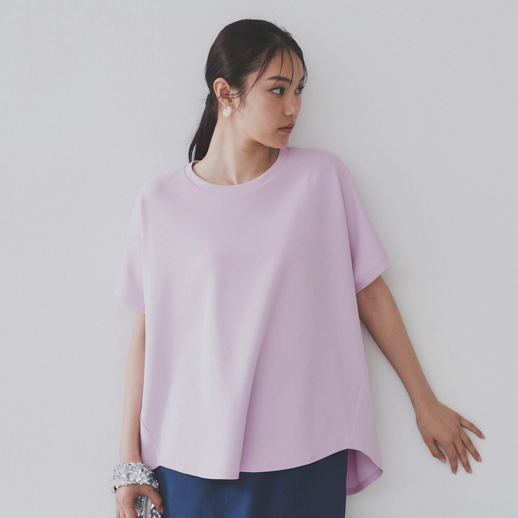OPAQUE.CLIP「リラクシードルマンスリーブトップス【UV／吸水速乾／洗濯機洗い可】」|Tシャツ・カットソー|