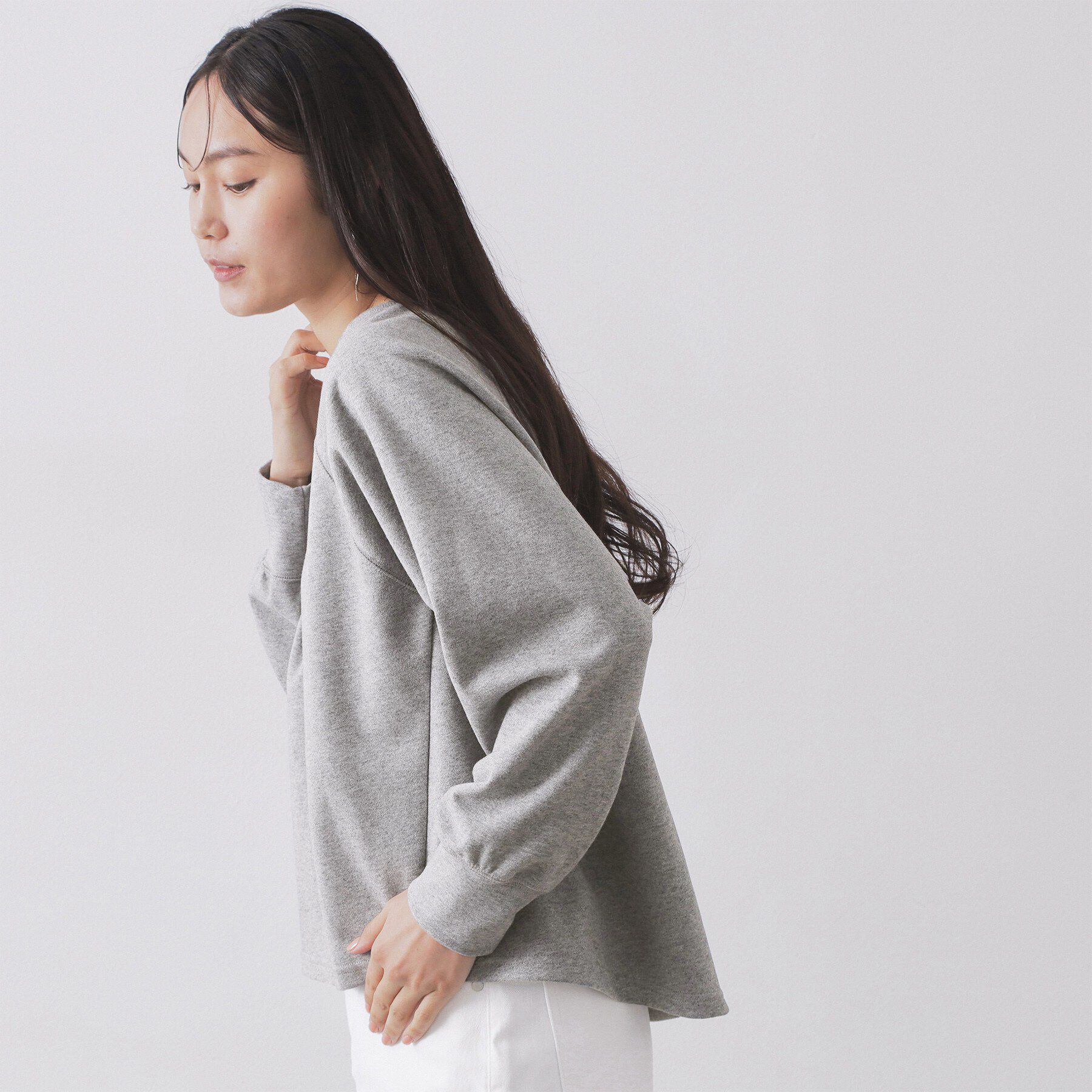 OPAQUE.CLIP「フォルムデザイントップス／セットアップ対応【洗濯機OK】」|Tシャツ・カットソー|