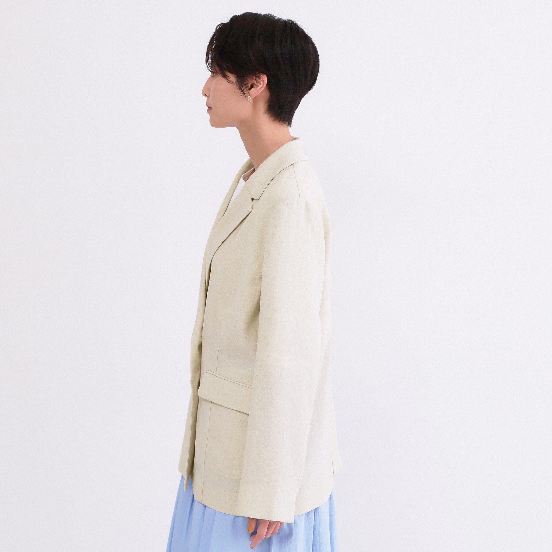 OPAQUE.CLIP「【UVケア／接触冷感】ダブルブレストジャケット《防シワ加工／洗える》」|テーラードジャケット|