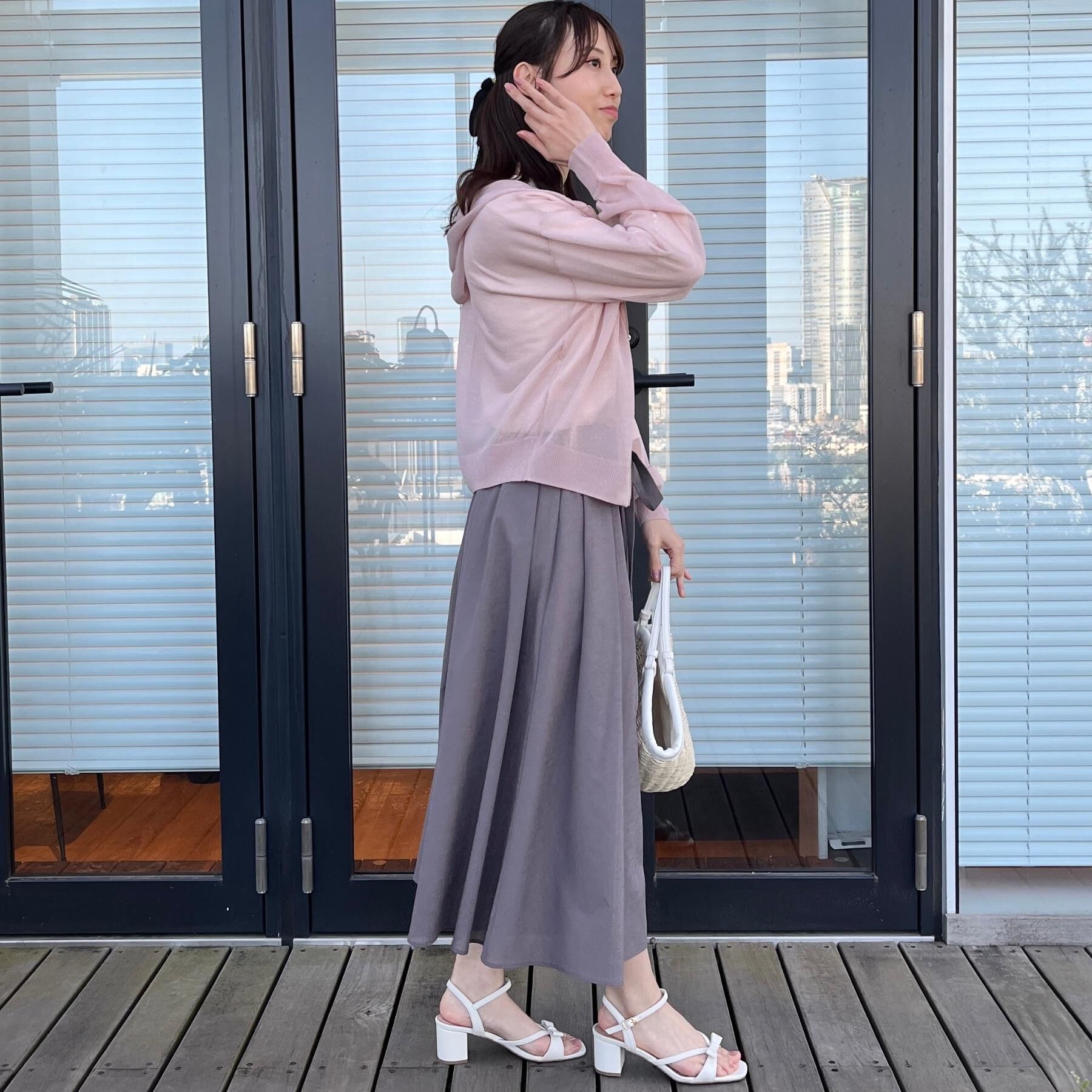 Couture broach「【上品な透け感・大人カジュアル】シアージップアップフーディー」|パーカー|