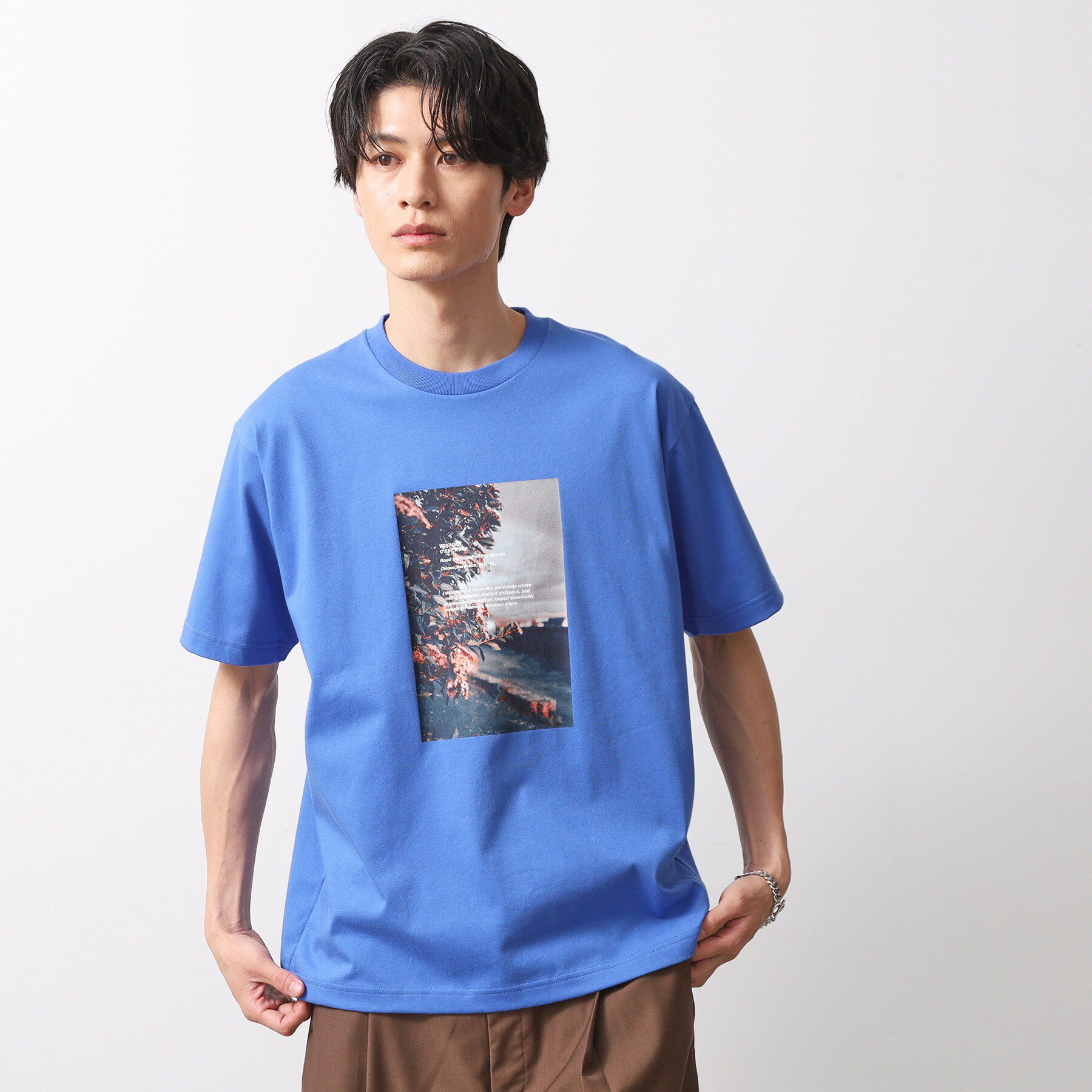 THE SHOP TK「【旅するTシャツ】フォトプリント 洗濯機OK/サスティナブル」|Tシャツ・カットソー|
